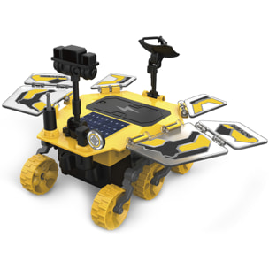 Rover di Marte da costruire. 46 pezzi. Funzionamento solare e a batteria.