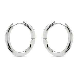 Pendientes de 18,5mm de diámetro acabado plata