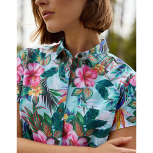 Camisa Manga Corta Multicolor - Nerin