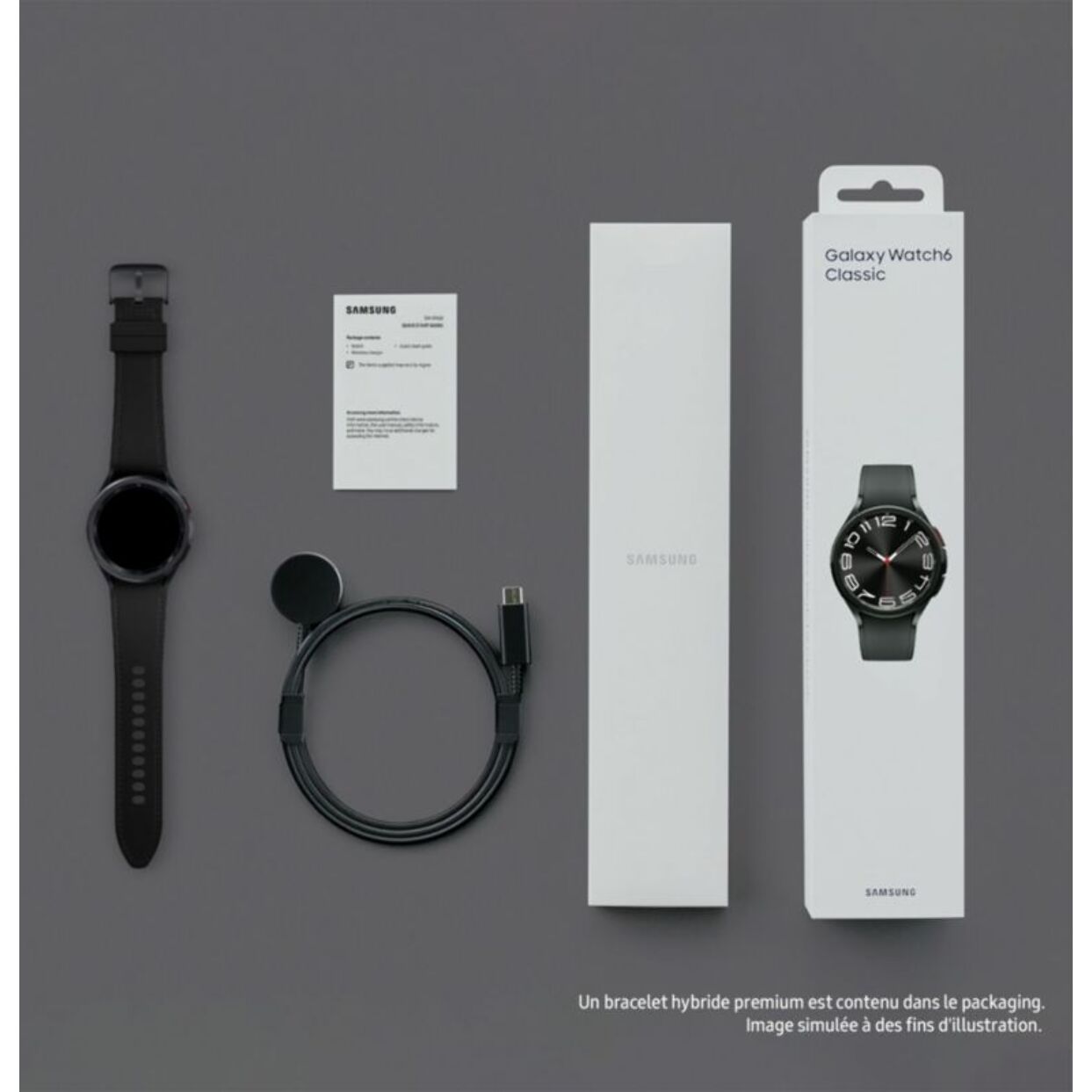 Montre connectée SAMSUNG Galaxy Watch6 Classic 4G Noir 43mm