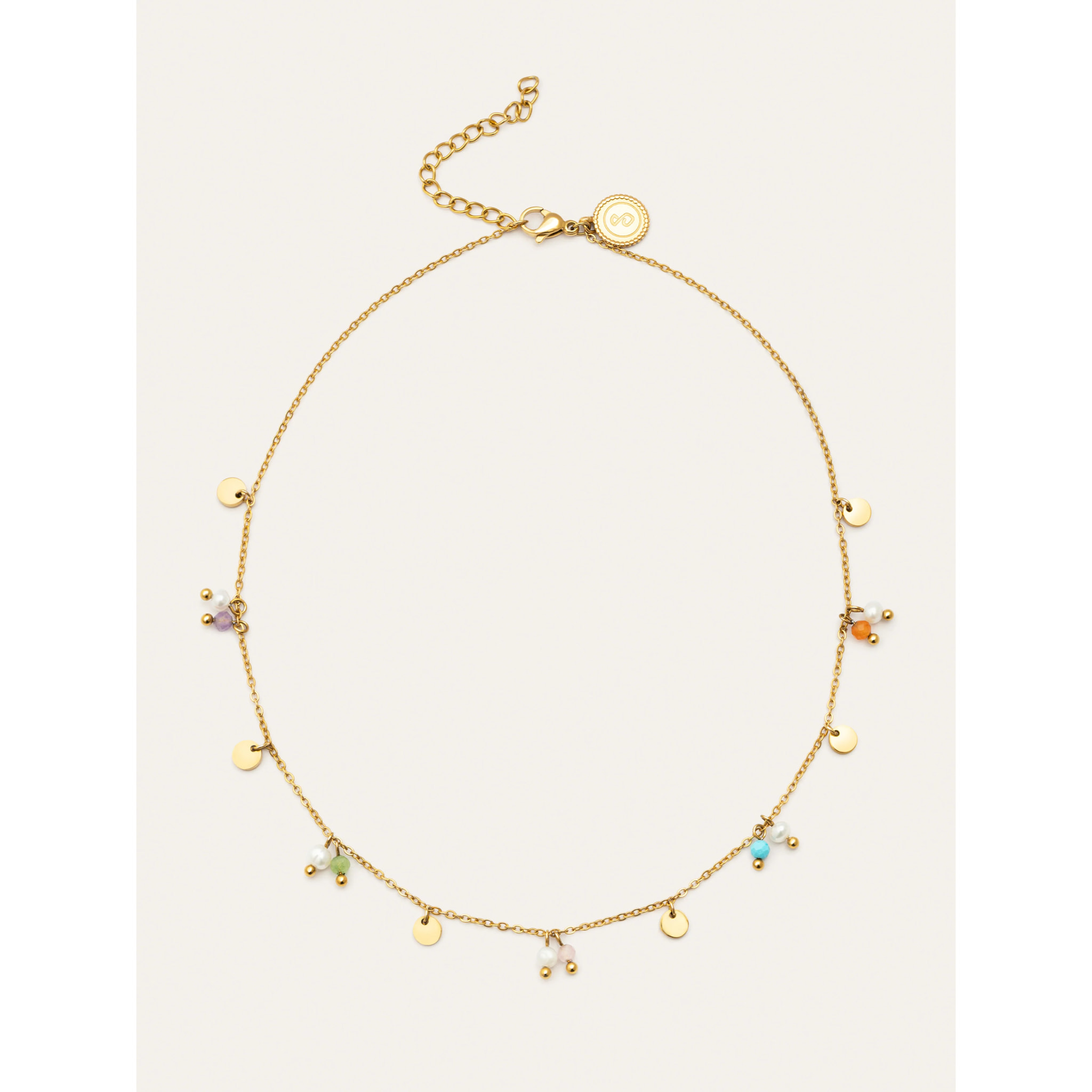 Collar Shamira Acero Baño Oro