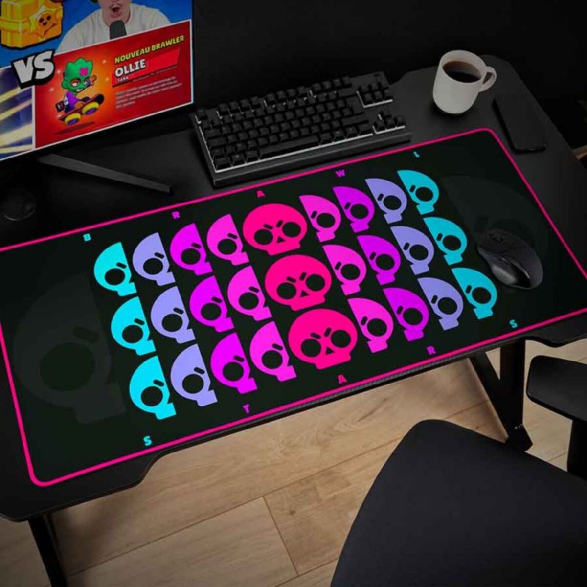 Tapis de souris SUBSONIC XXL DESK MAT SKULL REPEATER