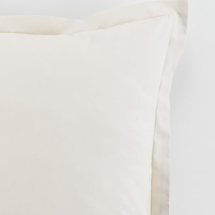 Paire de taie d'oreiller 100%coton 57fils/2 tomette