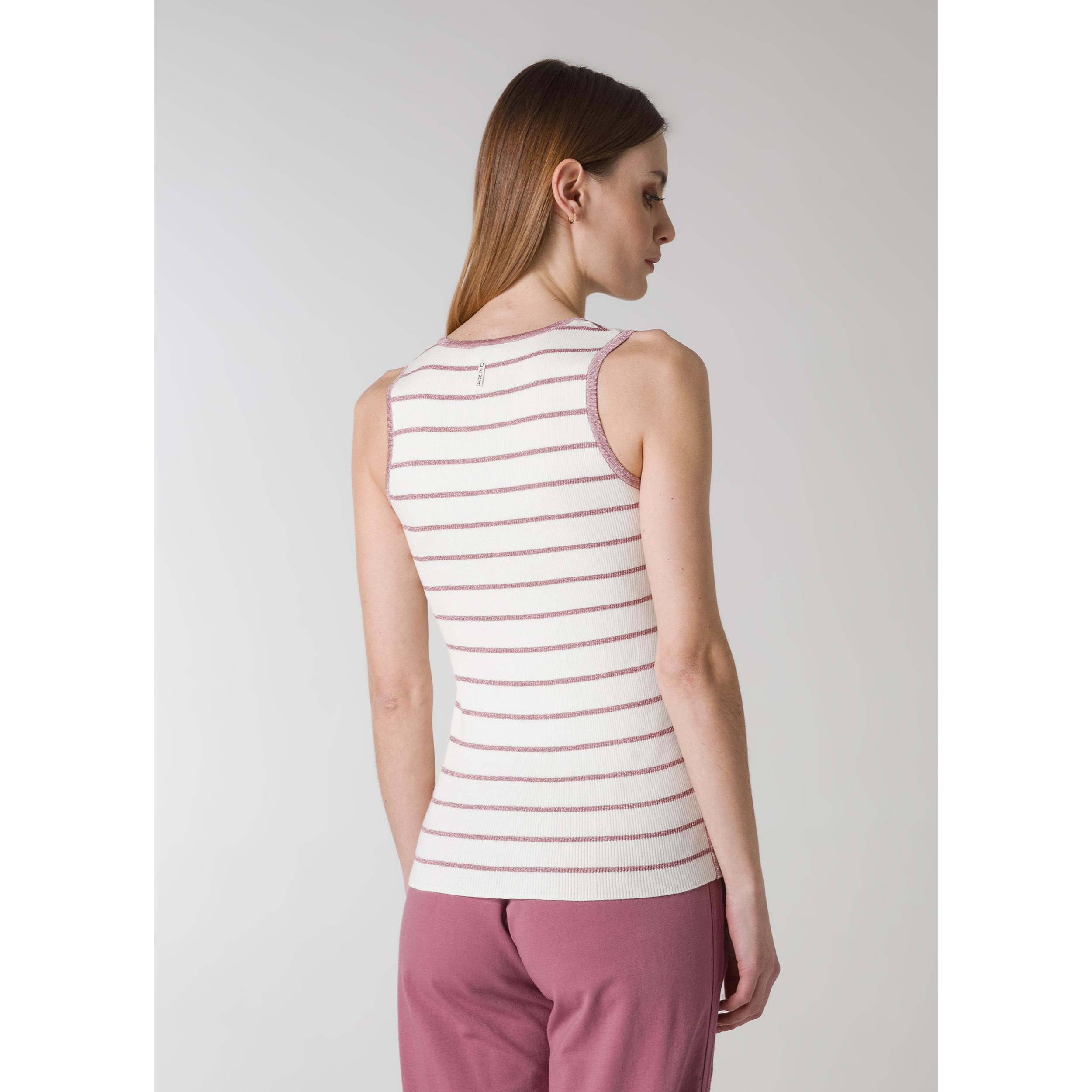 DEHA - Canottiera STRIPED KNIT TANK TOP in cotone per donna