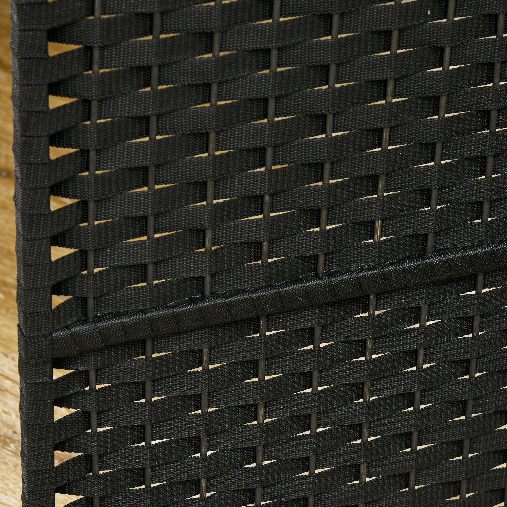 Biombo de 6 Paneles Separador de Ambientes Plegable 240x170 cm Biombo Separador de Ambientes para Salón Dormitorio Oficina Negro