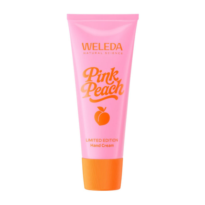 WELEDA - Pink Peach Crème Mains - 50ml - Texture légère qui pénètre rapidement - Hydrate et adoucit les mains