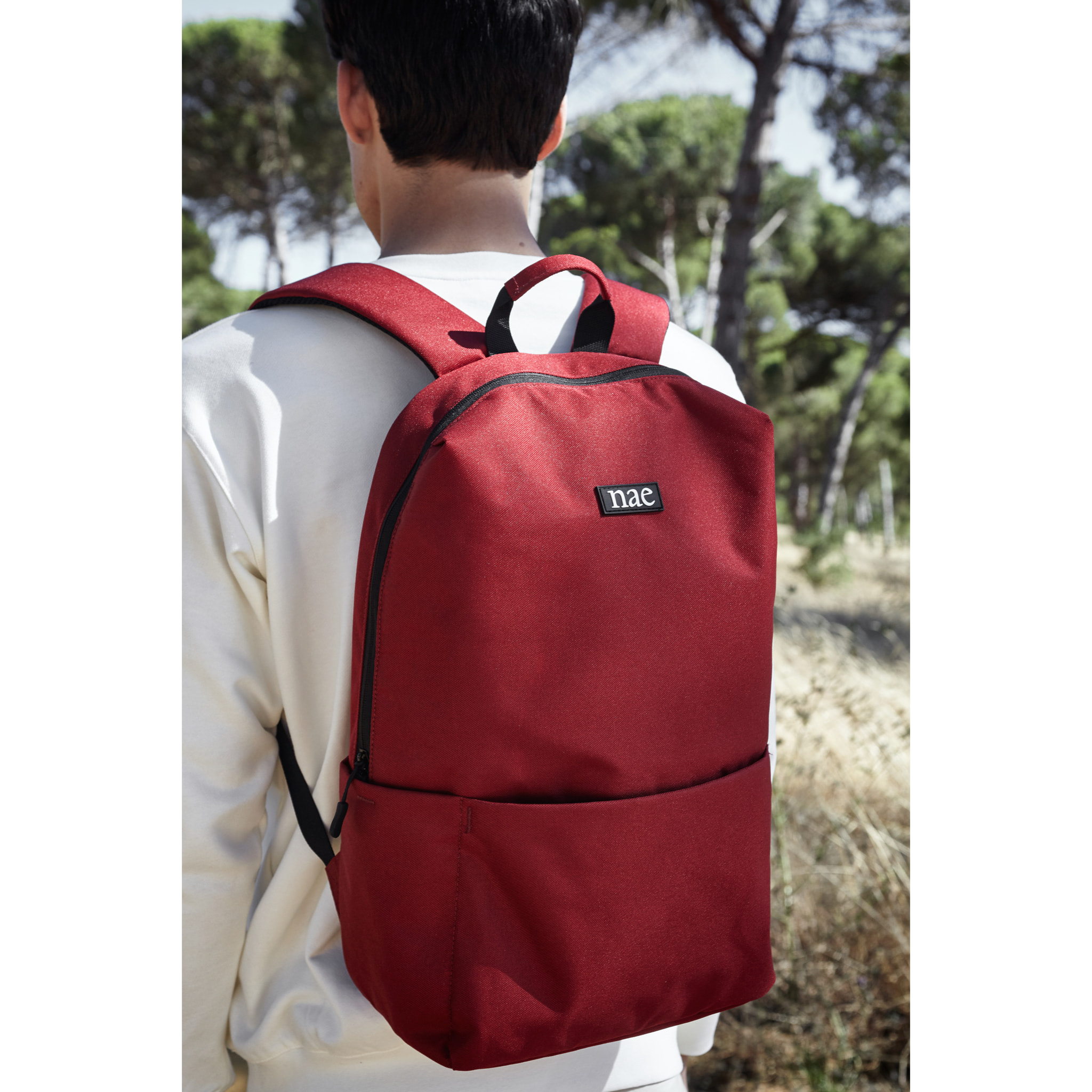 Oslo mochila roja para portátil en PET reciclado