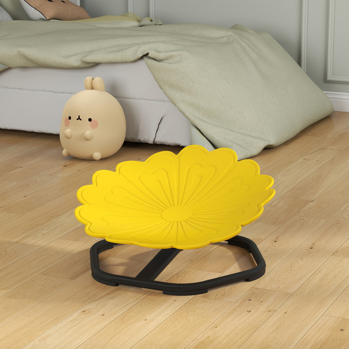 Chaise pivotante sensorielle pour enfant – Siège d'entraînement à l'équilibre et à la coordination – Jaune