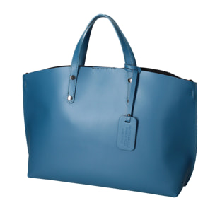 Borsa a spalla da donna In Vera pelle Made in Italy 48x31x11 cm