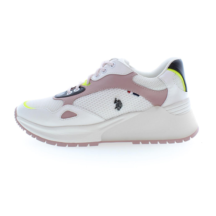 Sneakers U.S. Polo Assn White Pink