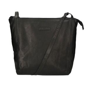 Borsa a tracolla da uomo - Modello False - Vera pelle - 37.0 x 36.0 x 14.0 cm