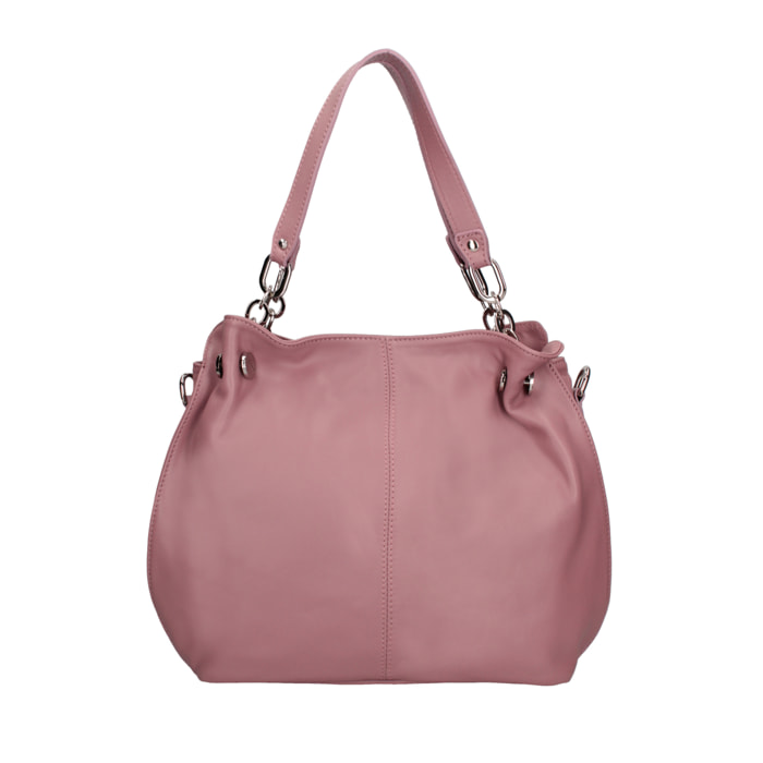 Borsa a spalla da Donna Charlotta in Vera Pelle Made in Italy 30x38x12 cm