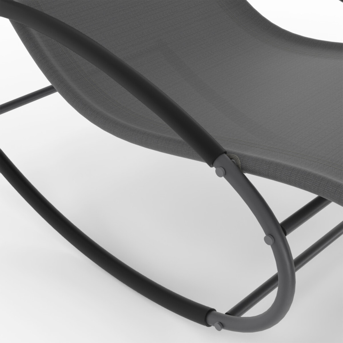 Transats à bascule Malawi gris - lot de 2