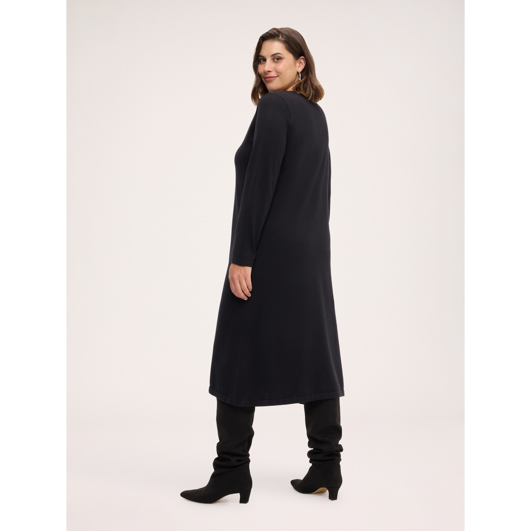 Fiorella Rubino - Vestito in maglia con applicazioni - Nero