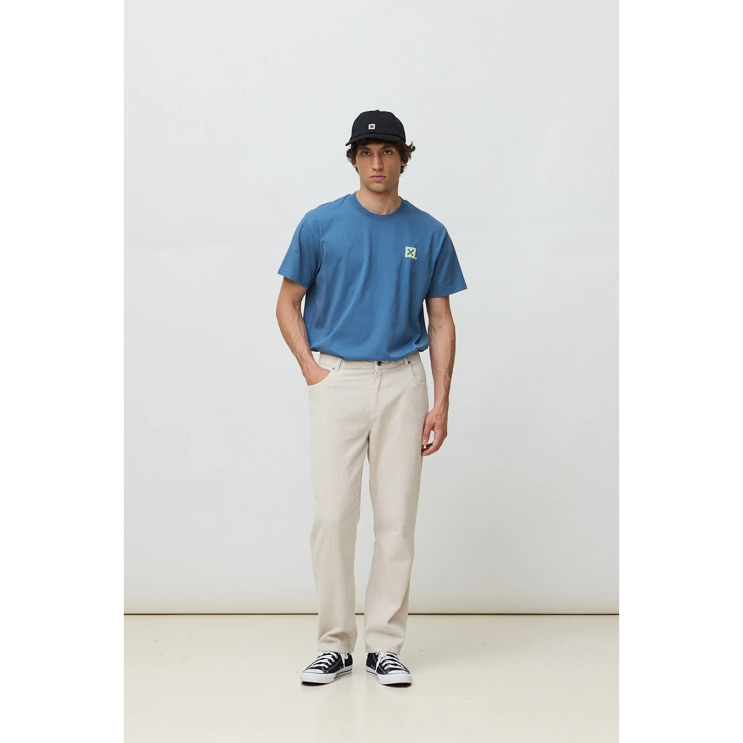 PANTALÓN STRAIGHT CORD BLANCO ROTO