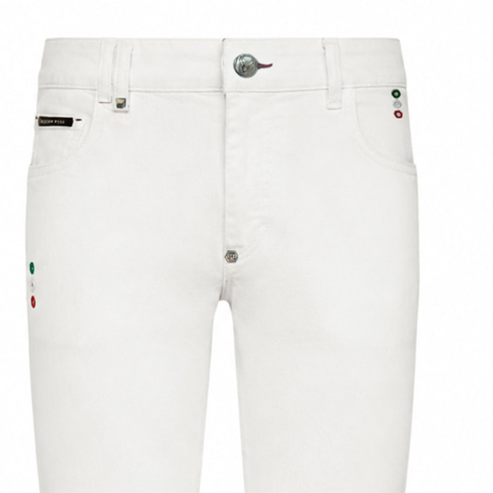 PHILIPP PLEIN Vaqueros de corte slim BASIC