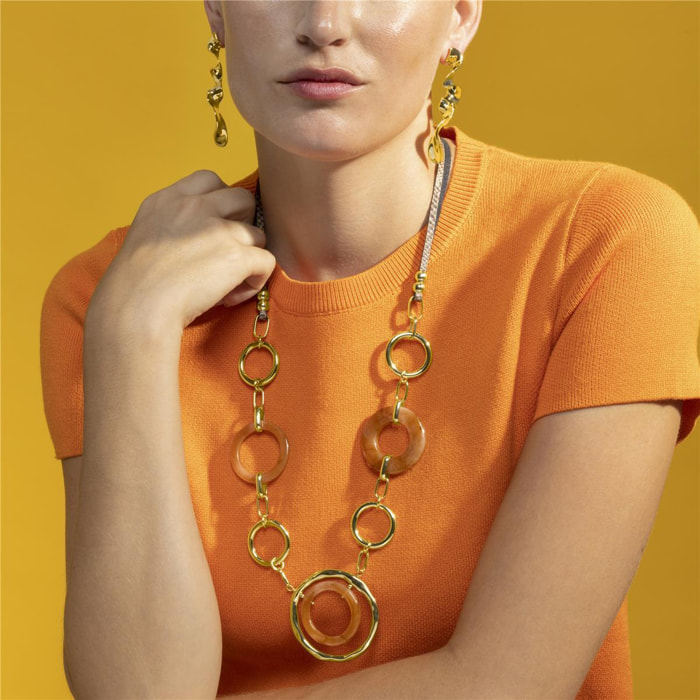 Collar acabado oro 18k