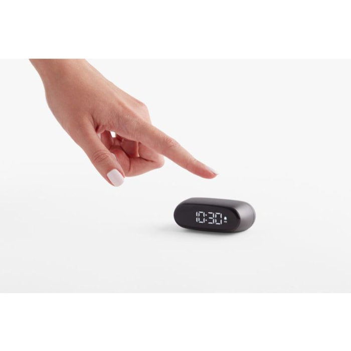 Réveil LEXON Minut ultra-compact Rechargeable Gris