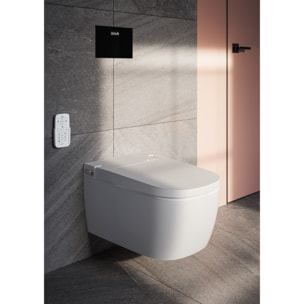 V-Care Comfort WC lavant suspendu sans bride avec commandes à distance + fonctions personnalisables, blanc (5674B0403-6194)