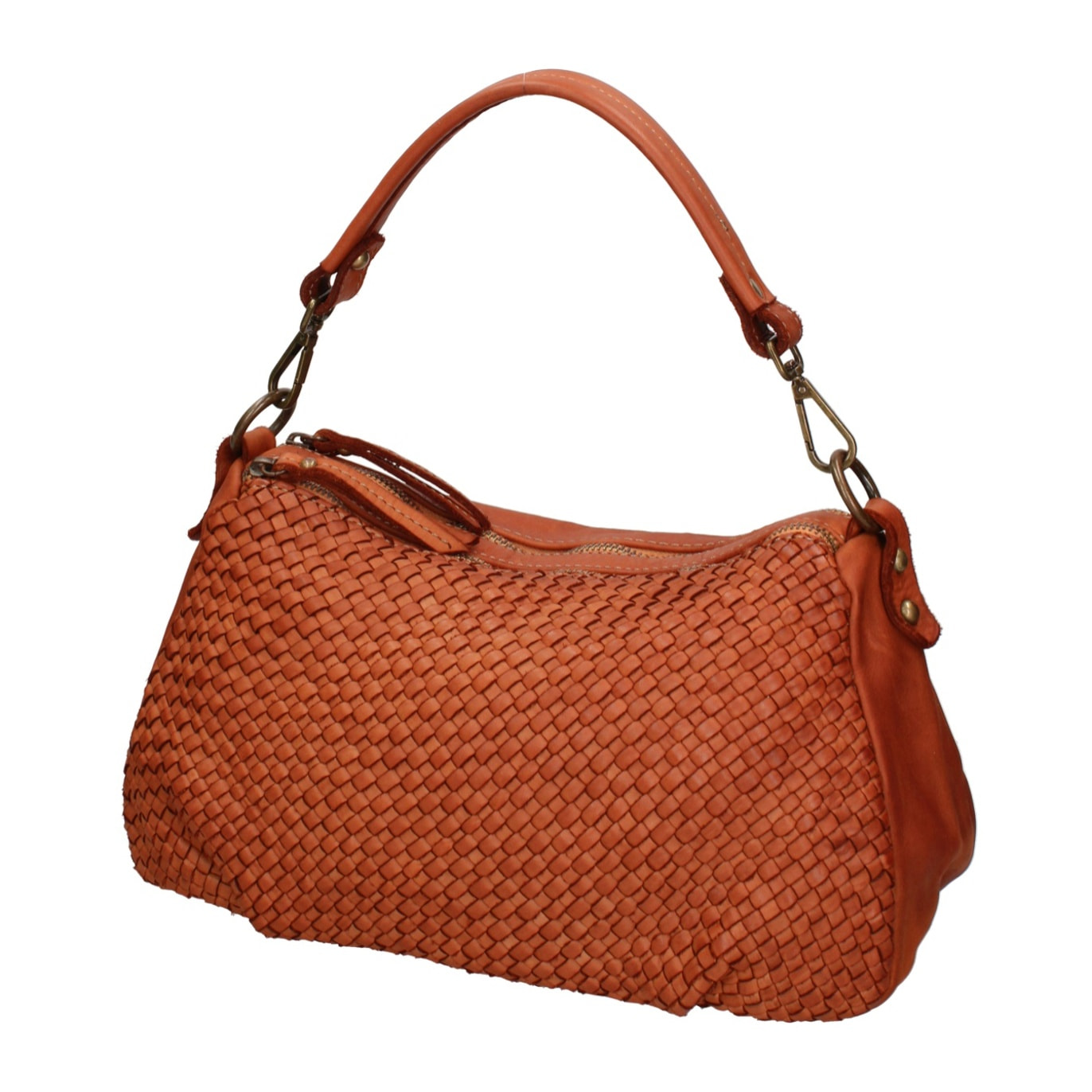 Borsa a spalla da donna - Modello Novella - Vera pelle - 31.0 x 18.0 x 12.0 cm