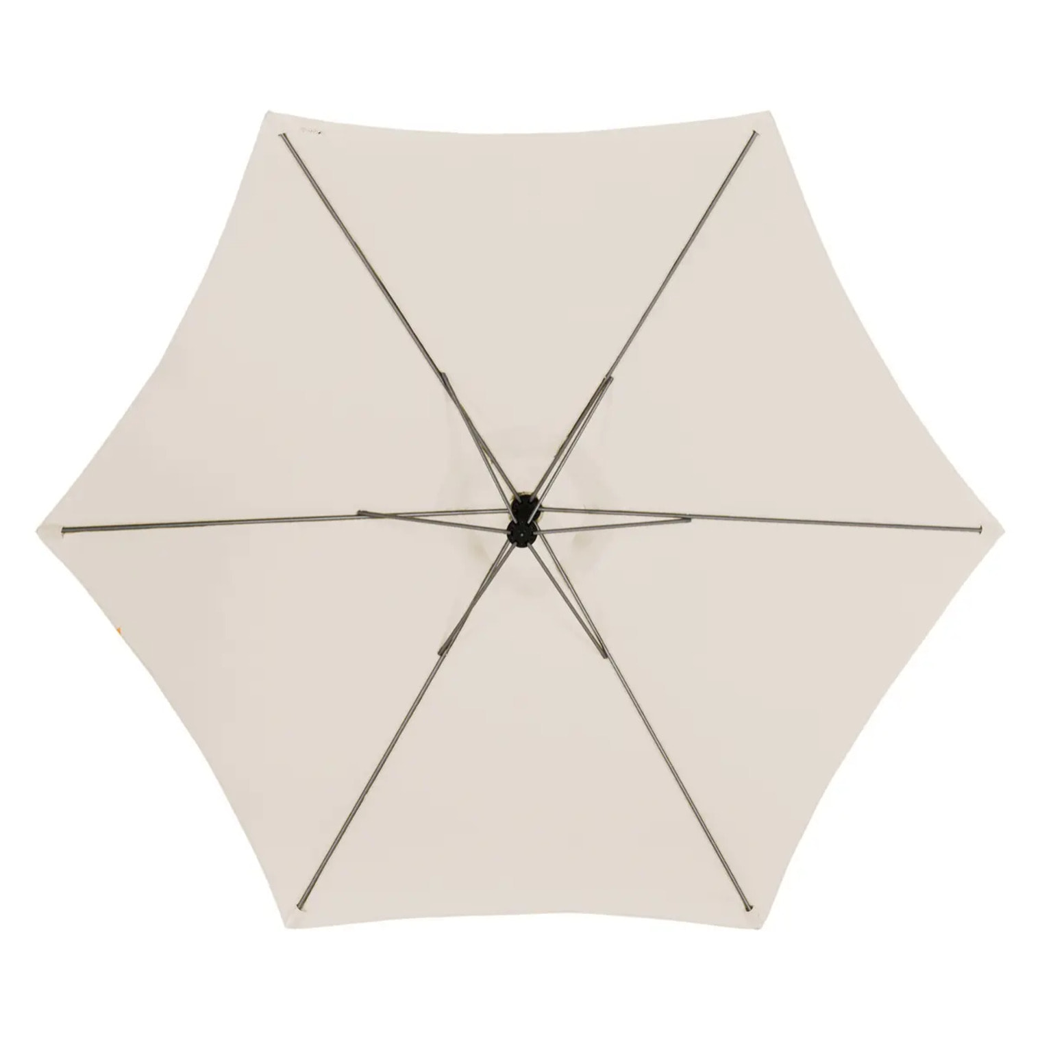 Parasol déporté rond "Manoa" blé 3m