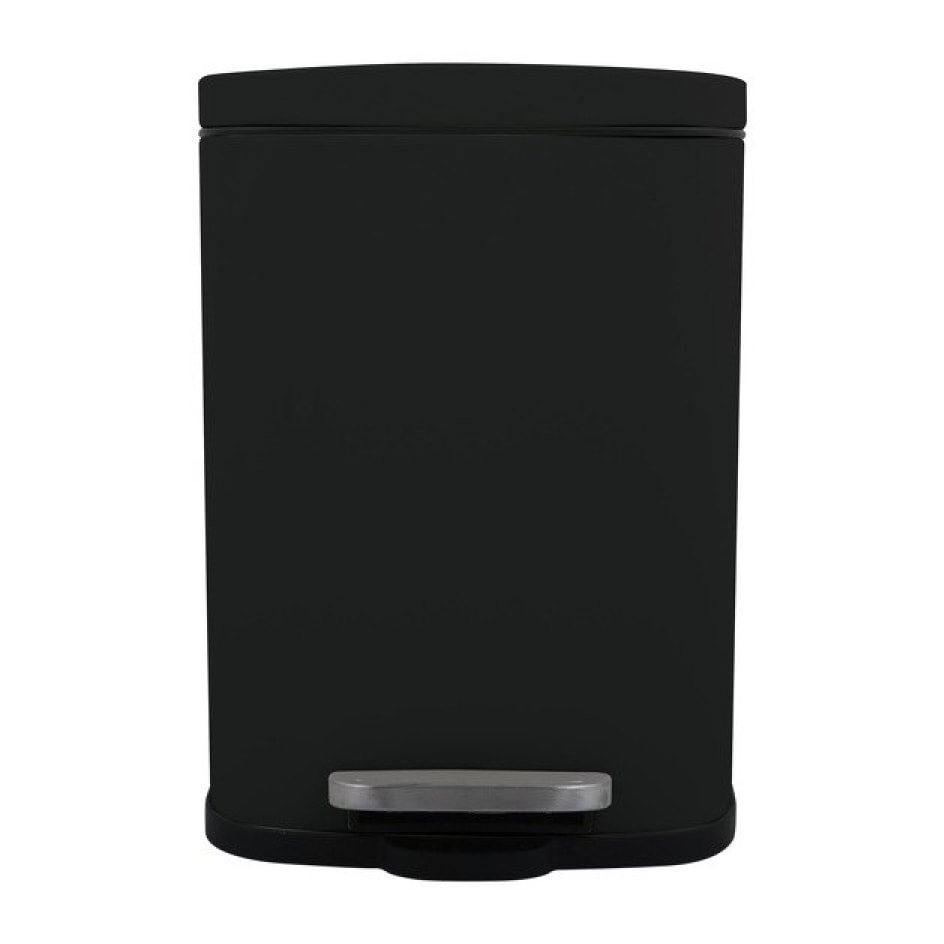 Poubelle à pédale Acier AKIRA 12L Noir mat Spirella