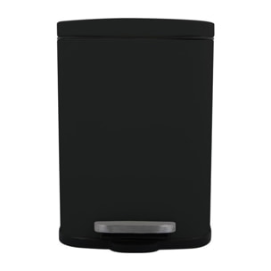 Poubelle à pédale Acier AKIRA 12L Noir mat Spirella