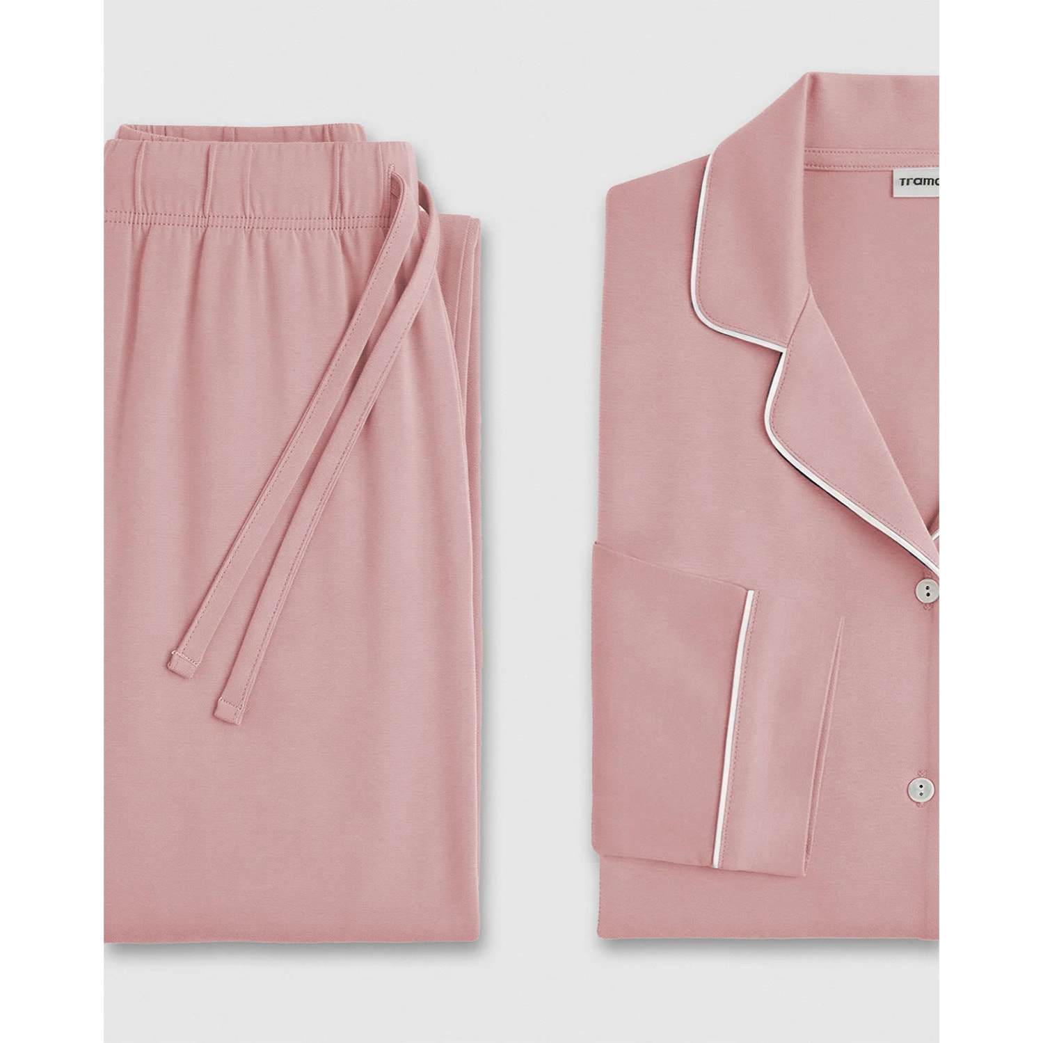 Pigiama lungo camicia in viscosa donna rosa viola