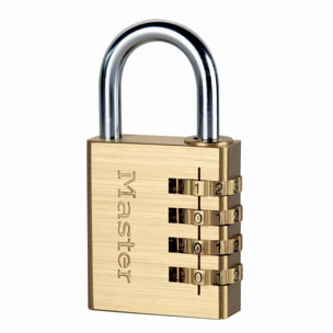 Cadenas à combinaison MASTERLOCK programmable - 40 mm de large - Laiton - 604EURD