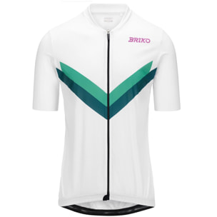 Briko - Maglie gioco, Uomo, Bianco - MAZE STRIPE JERSEY