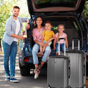 Juego De Maletas Rígidas Abs Itaca Sevron Antracita