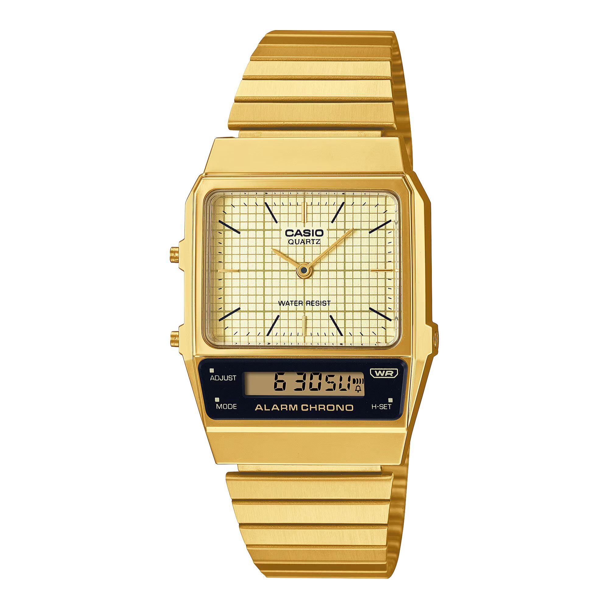 Reloj Casio AQ-800EG-9A Unisex Analogico/digital Cuarzo con Correa de Acero inoxidable