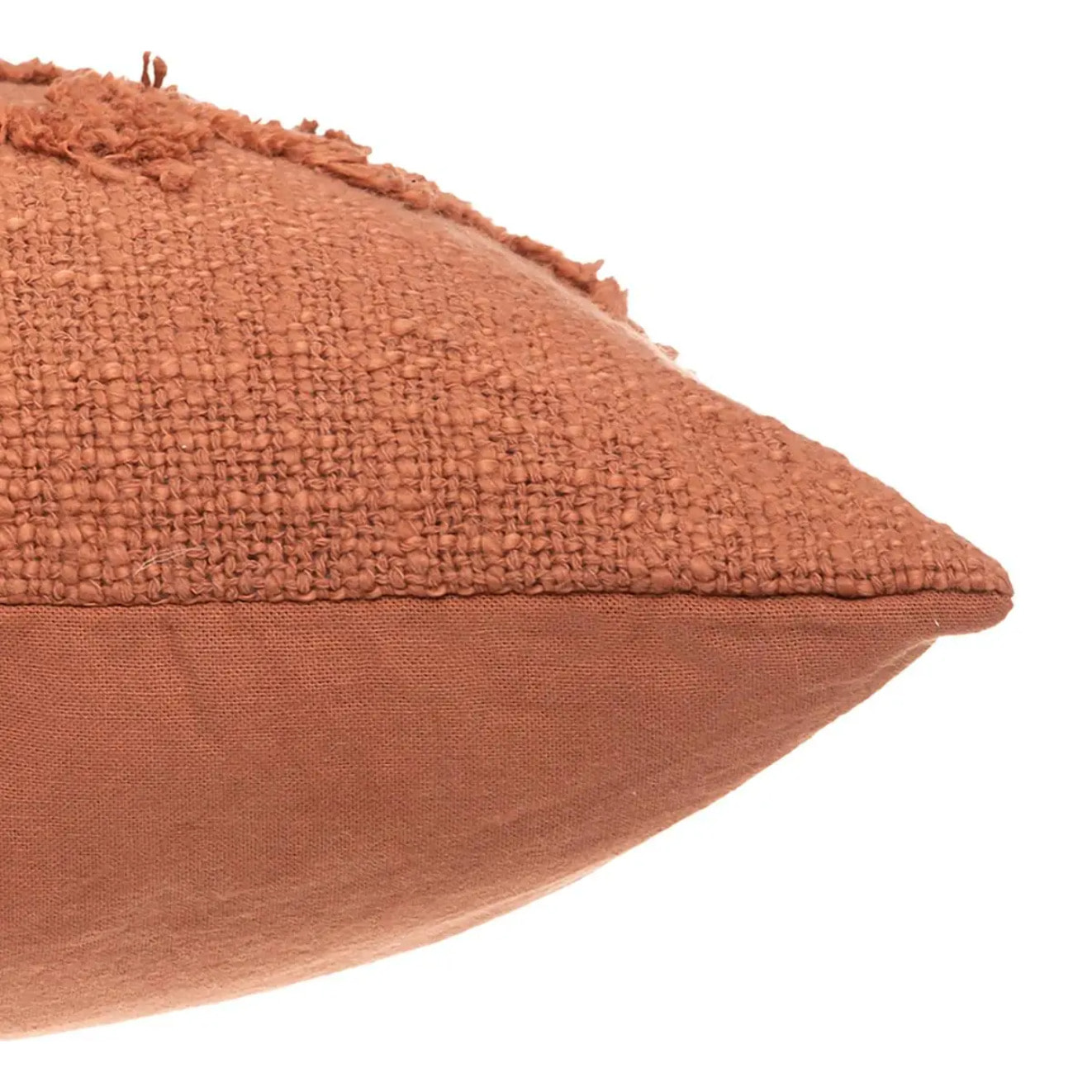 Coussin "Inca" rose terracotta 40x40cm