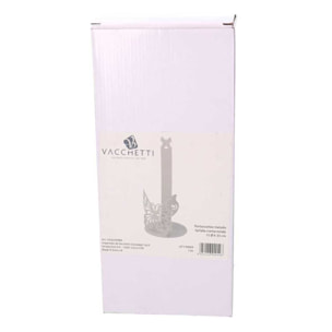 Portascottex in metallo farfalla crema tondo cm ø15h33