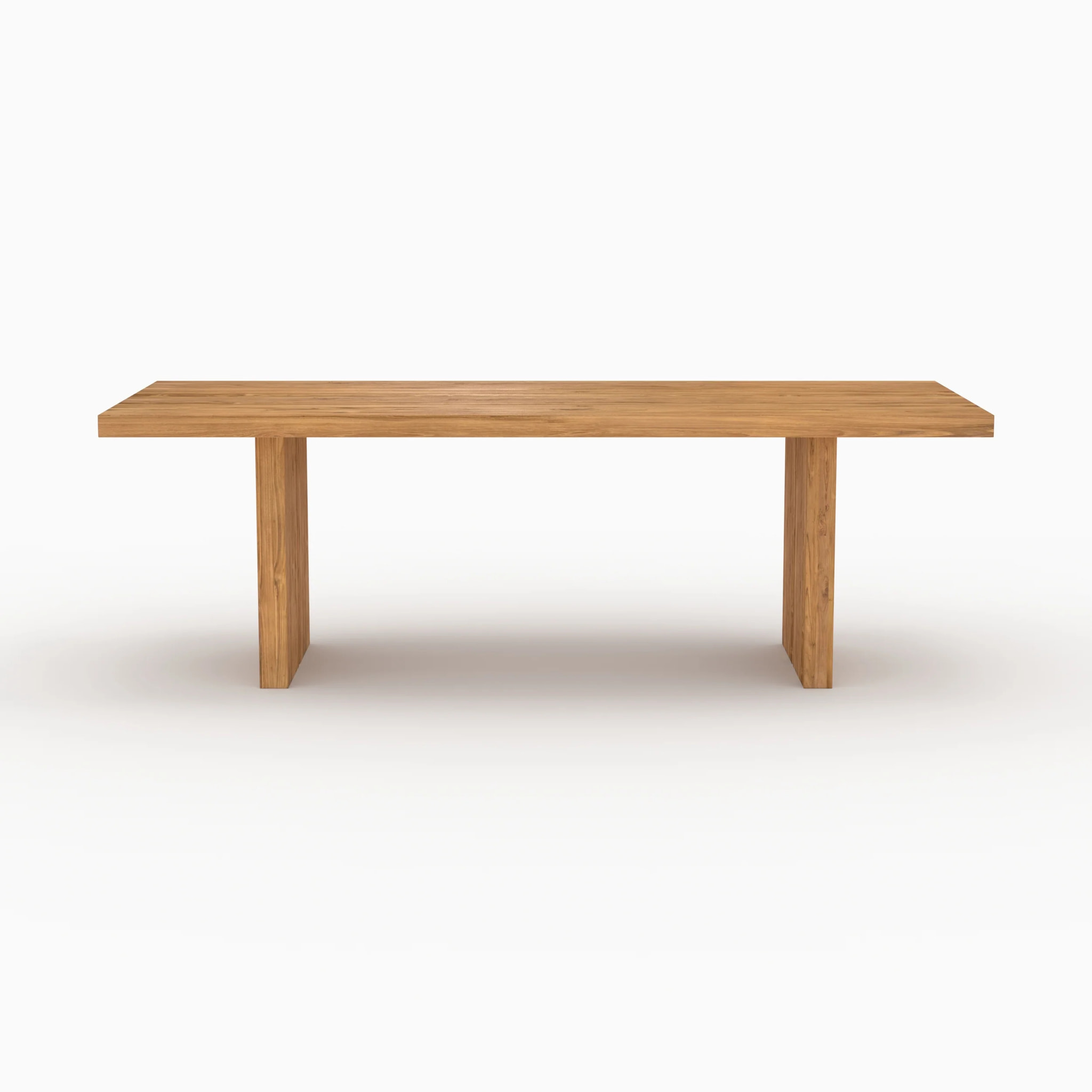 Table de jardin rectangulaire en bois de teck recyclé 10 personnes - Siam