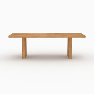 Table de jardin rectangulaire en bois de teck recyclé 10 personnes - Siam