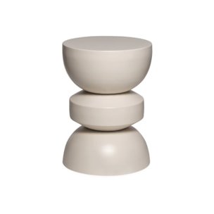 Table d'appoint. bout de canapé. table de chevet en métal. crème. Assa. Ø32 x H 44.5cm