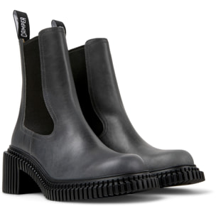 Botines - CAMPER Pix London - Gris - Cuero liso