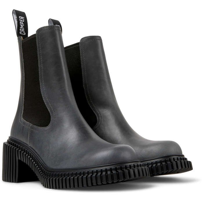 Botines - CAMPER Pix London - Gris - Cuero liso