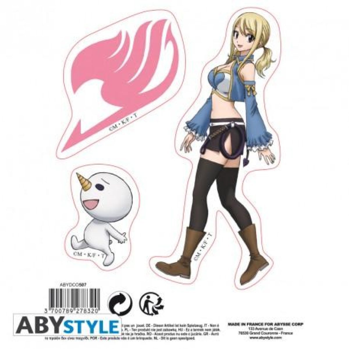 Fairy Tail - Adesivi - 16x11cm/ 2 Fogli - Natsu & Lucy X5 - Abystyle