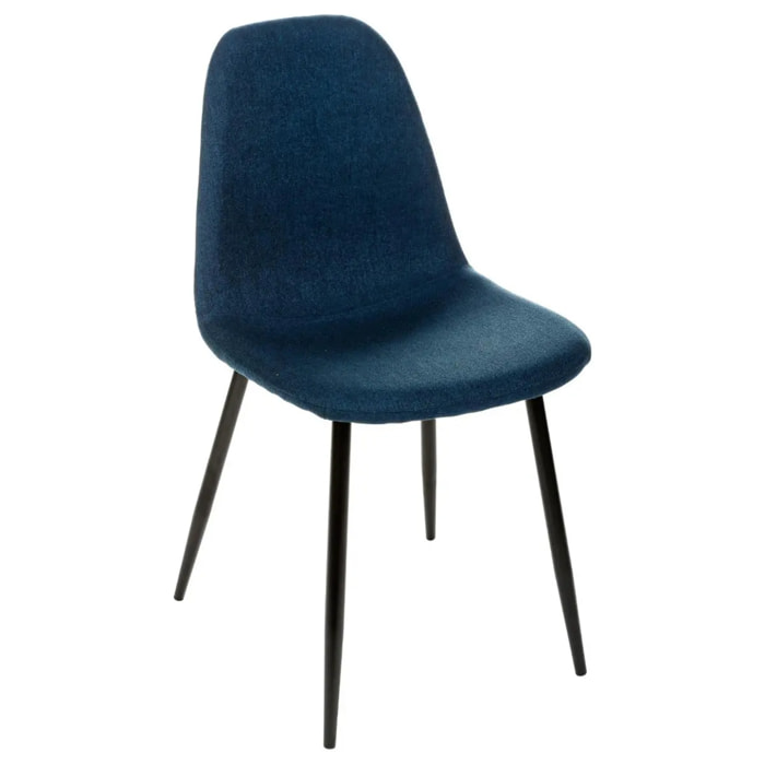 Lot de 2 chaises "Tyka" bleues