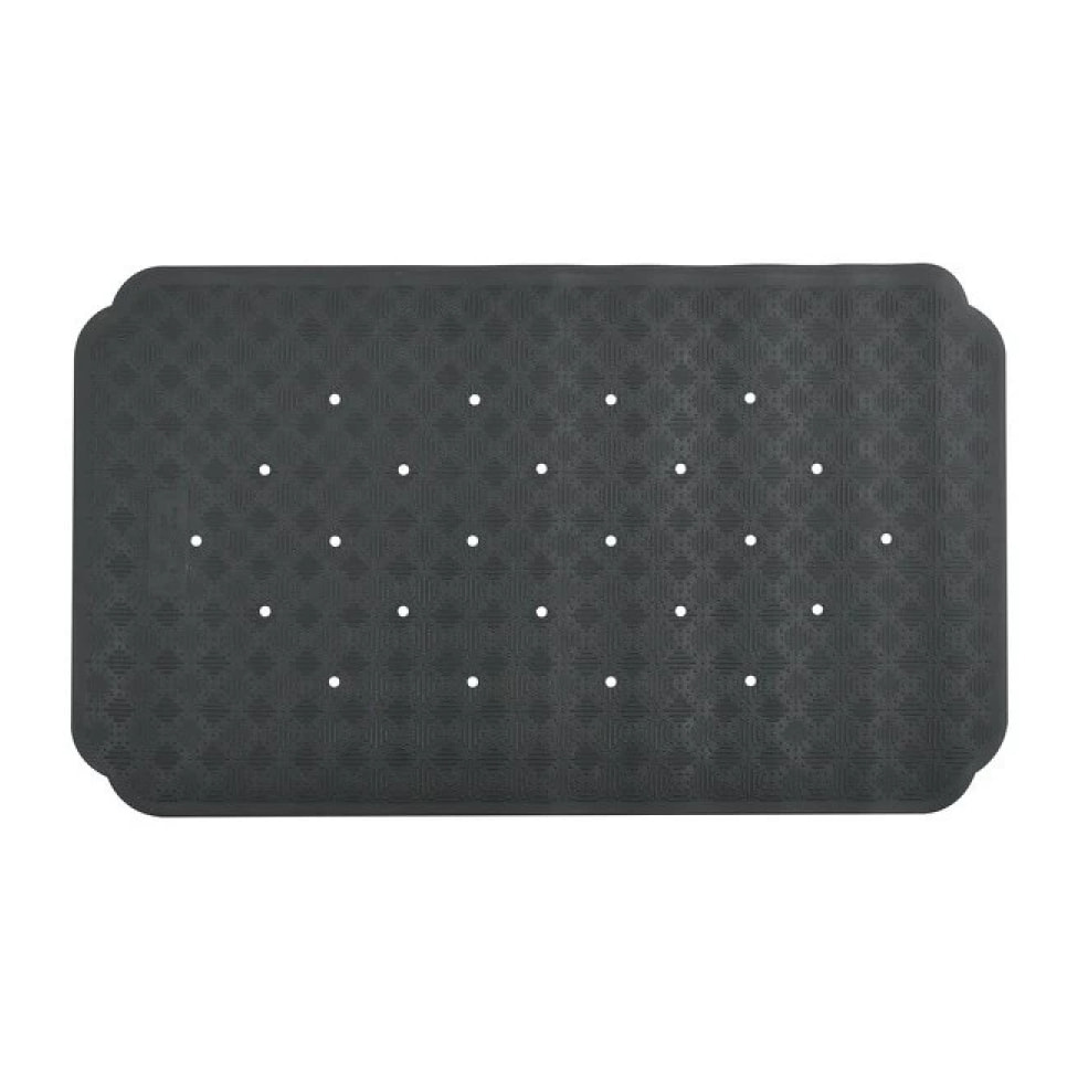 Tapis Fond de baignoire Caoutchouc RUBY 70x40cm Gris Foncé Spirella