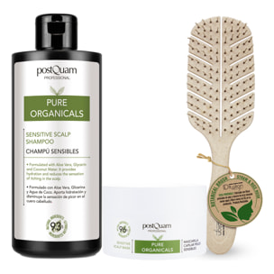 Tratamiento Calmante Organicals + Cepillo Espiga Biodregadable