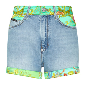 PHILIPP PLEIN Denim Shorts NEW BAROQUE