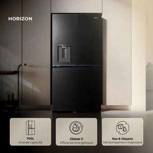 Réfrigérateur multi portes HAIER HCR79F18CHMB