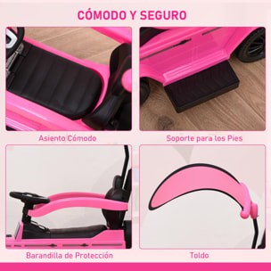 Correpasillos para Niños con Licencia Mercedes G350 Coche Correpasillos para Niños de 1-3 Años con Bocina Capota Extraíble y Barandilla Carga 25 kg 85,5x40,5x95 cm Rosa