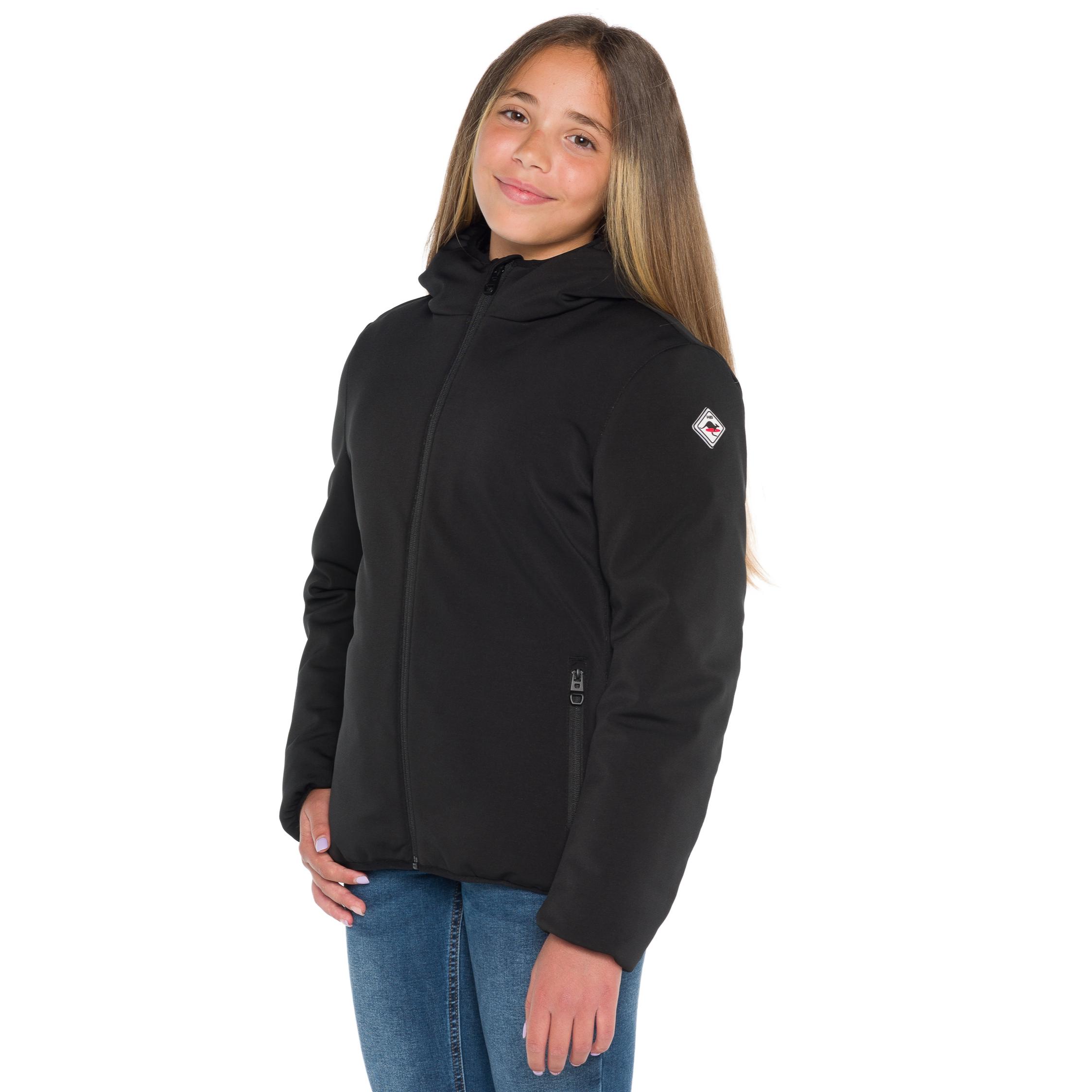 Chaqueta unisex Hot Buttered impermeable y resistente al viento Tasman color negro