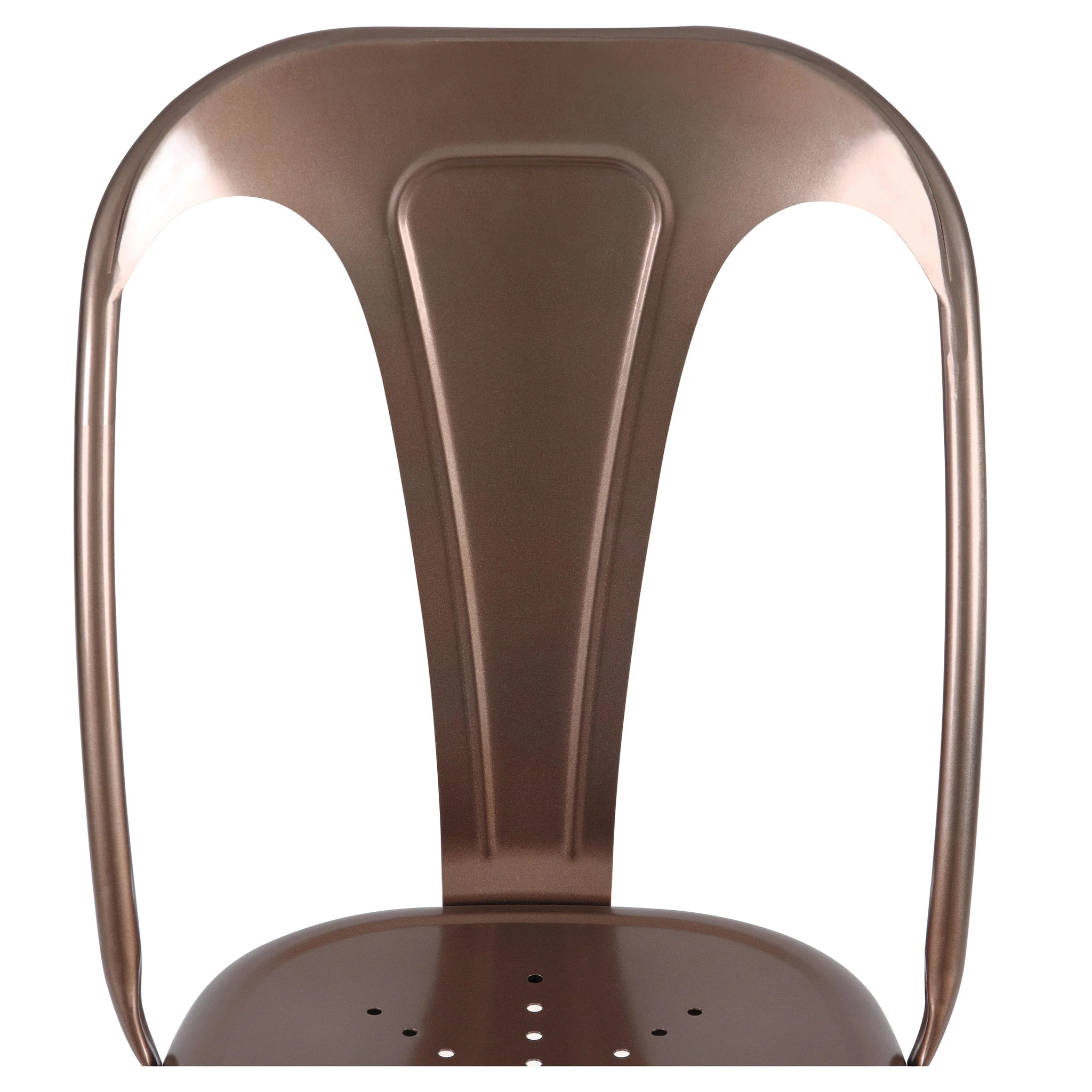 Lot de 2 chaises en métal cuivre - Indus