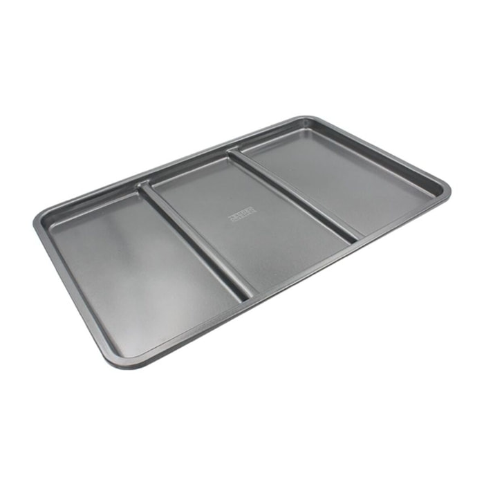 Plat à four Antiadhésif 3 compartiments rectangulaires, COMPARTIFOUR