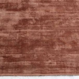 Tapis artisanal doux et soyeux tufté main en viscose